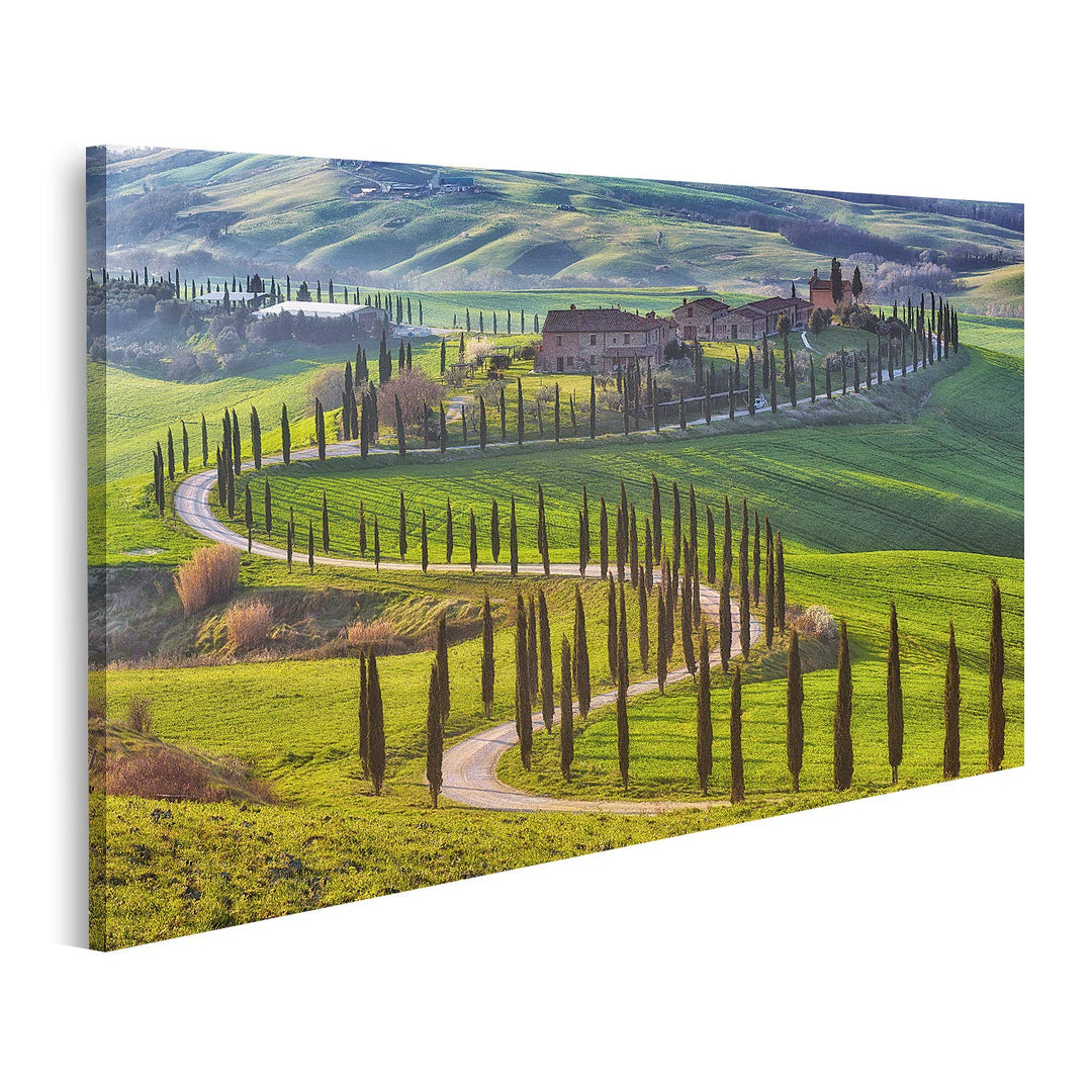 islandburner Bild auf Leinwand Magische Reise Felder Der Toskana Bilder Wandbilder Poster Leinwand 1