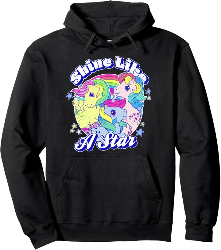 My Little Pony Group Shot Shine Like A Star Vintage Ponies Pullover Hoodie