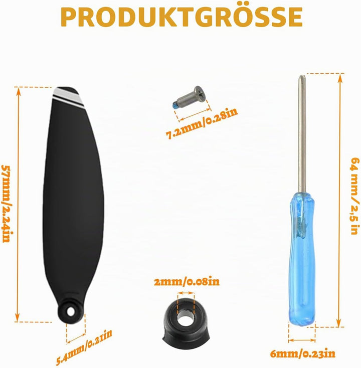 24Pcs Propeller für DJI Mini 4K, Mini 2 SE/ 2/ SE, Drohnen Ersatzpropeller Luftschrauben Set mit Sch