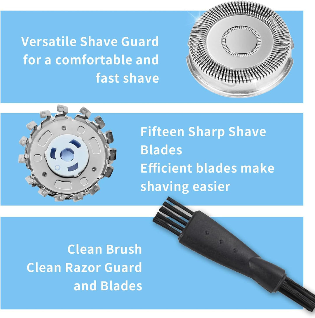 6 Stück SH71 Ersatzscherköpfe kompatibel mit Philips, für Shaver Serie 7000 (S7XXX) und eckige Serie