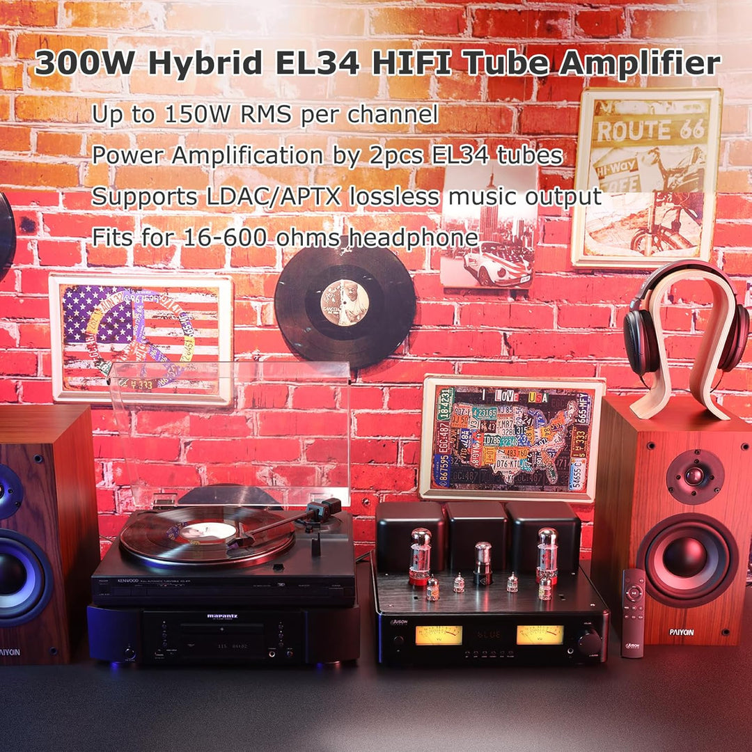 Juson Audio JTA200 300W EL34 Röhrenverstärker HiFi High-End Class AB Hybrid Stereo Röhrenverstärker