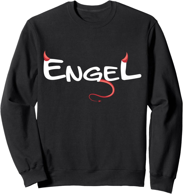 Engel und Teufel, Lustiges Frauen Sweatshirt