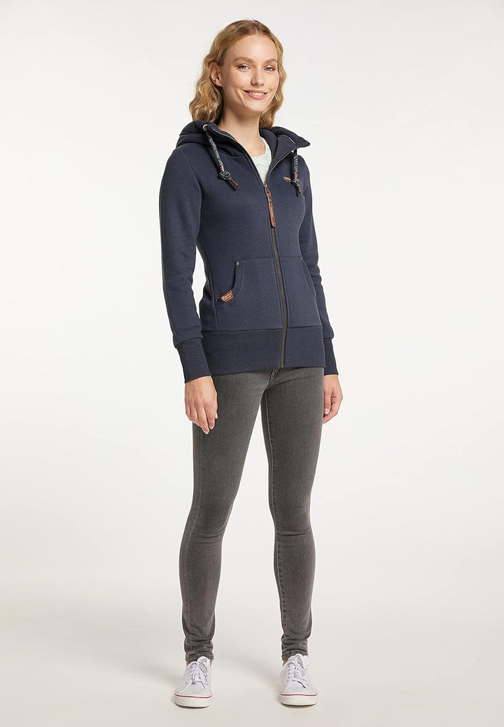Ragwear Neska Zip Hoody Damen (M, Navy)