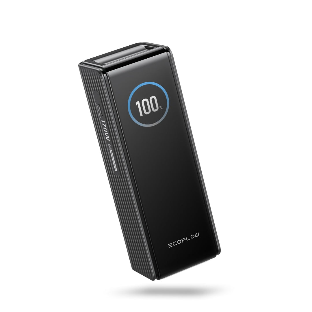 EcoFlow Powerbank 25000mAh 170W mit Zwei 140W USB-C Anschlüssen, Tragbares Ladegerät Laptop Power Ba