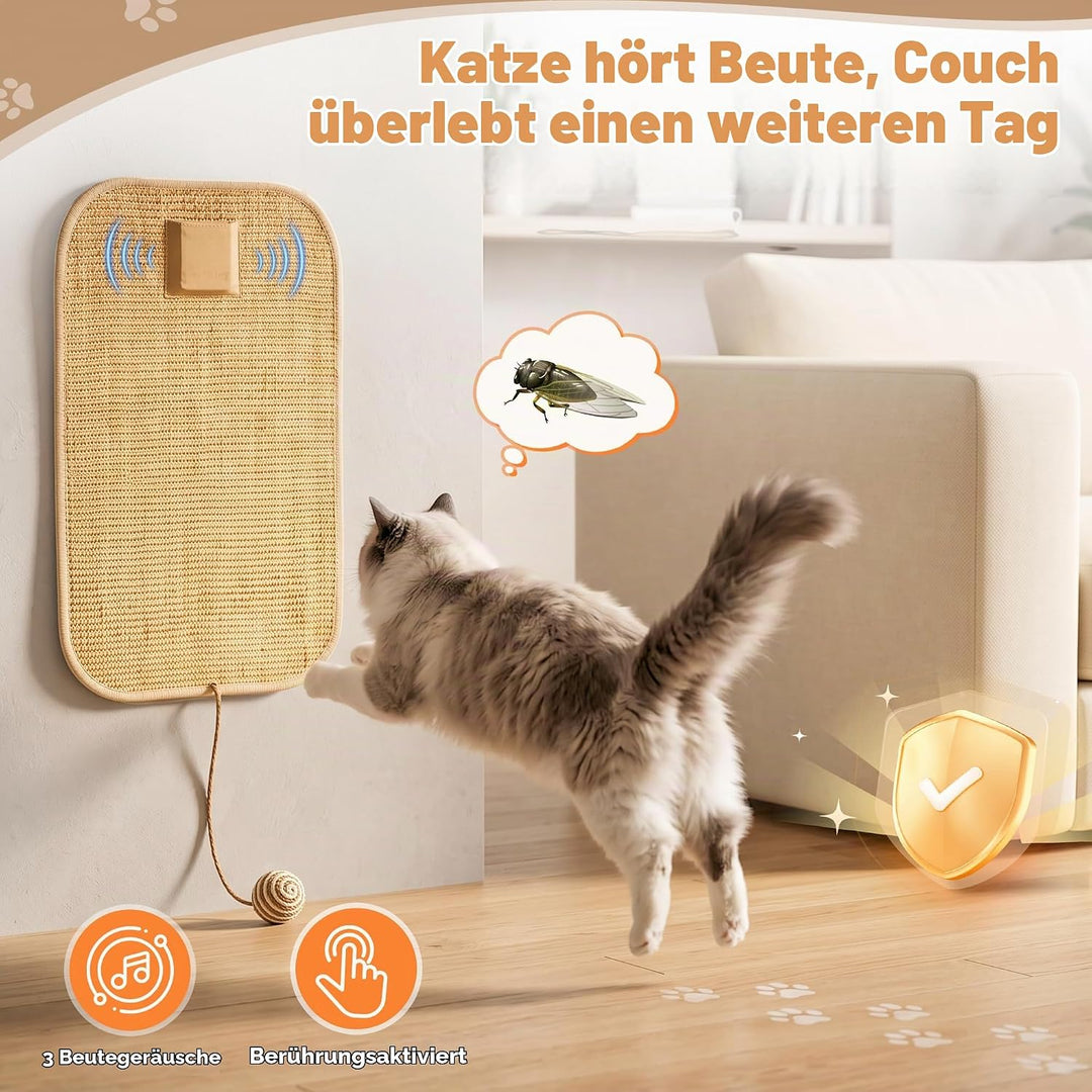 Interaktive Kratzmatte für Katzen mit Berührungssensor 3 Beutegeräusche