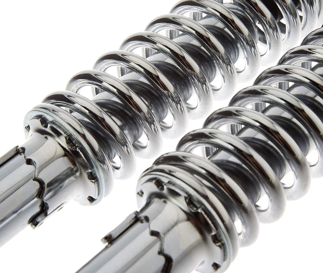 Stossdämpfer Satz universal Chrom 360mm - Mofa, Mokick, Moped