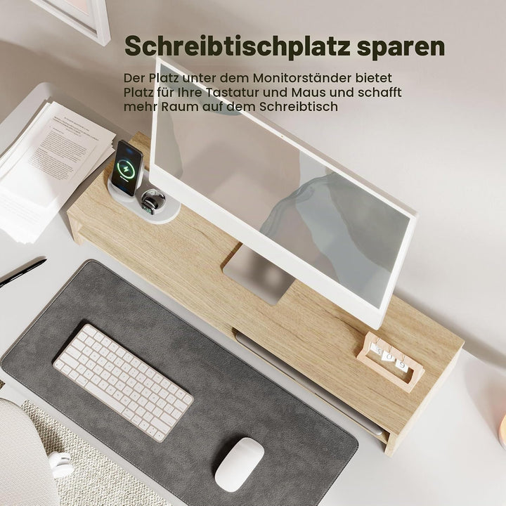 Fenge Dual Monitorständer Riser 2 Etagen Bildschirmständer für Computer PC Laptop Drucker TV, Schrei