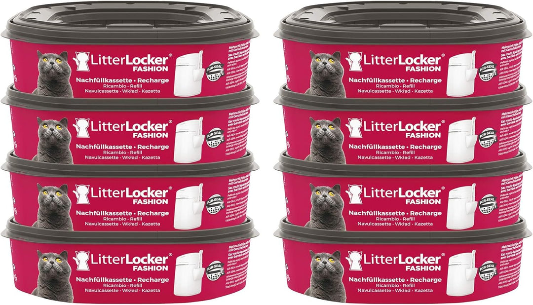 Angelcare Litter Locker 2 8er-Pack Nachfüllkassetten & LitterLocker Fashion 8er- Pack Nachfüllkasset