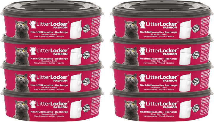 Angelcare Litter Locker 2 8er-Pack Nachfüllkassetten & LitterLocker Fashion 8er- Pack Nachfüllkasset