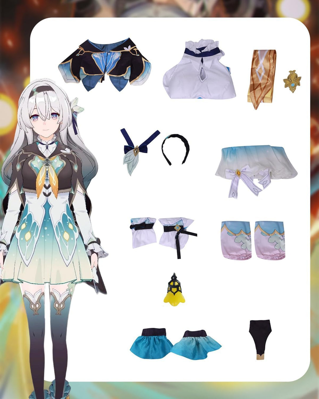 CR ROLECOS Honkai Star Rail March 7th Anaxa Cosplay Kostüm Outfit Spielfiguren Uniform Full Set Hall