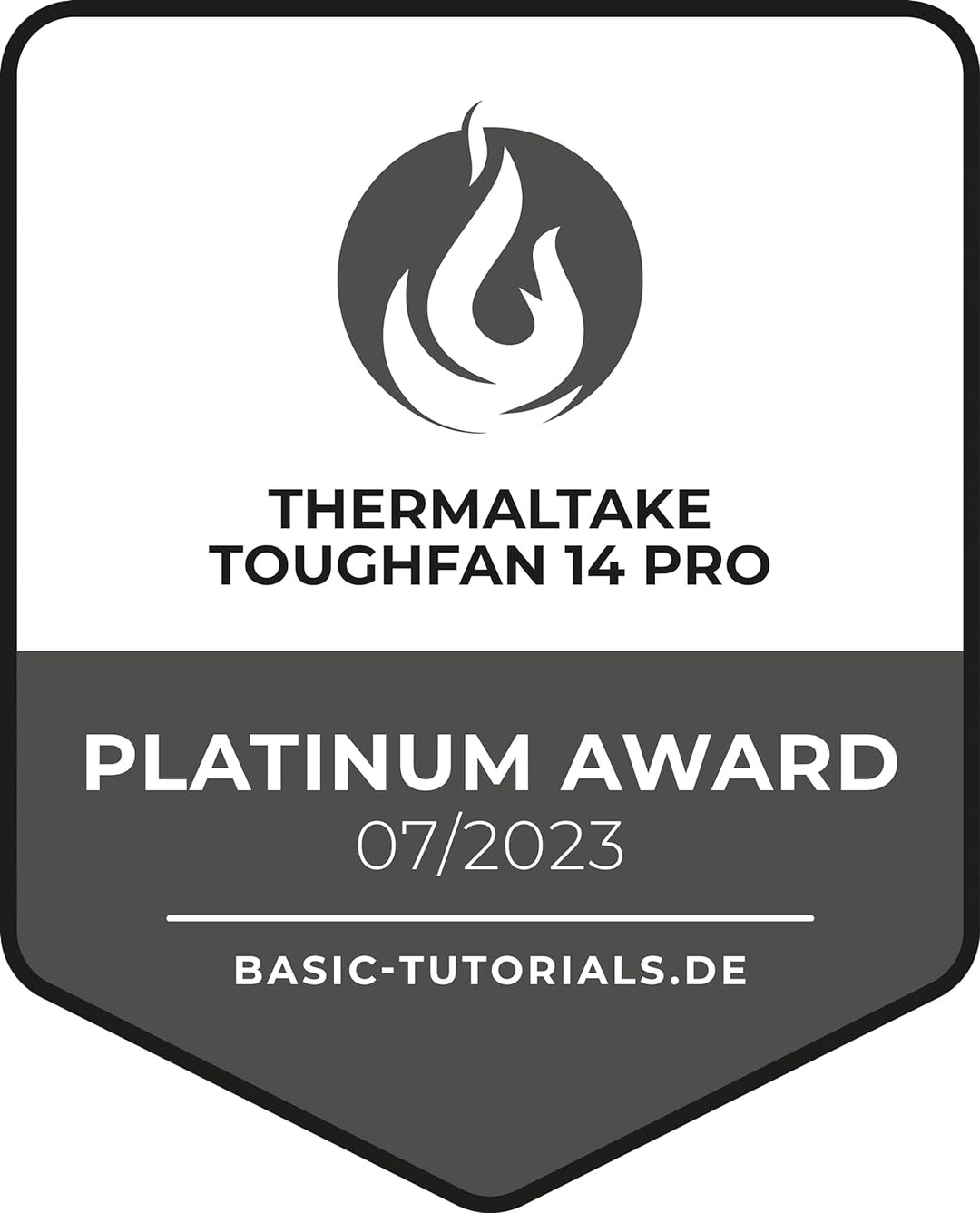 Thermaltake TOUGHFAN 14 Pro PC Cooling Fan | 1 Pack Black 1 x Fächerpackung 140MM Schwarz, 1 x Fäche