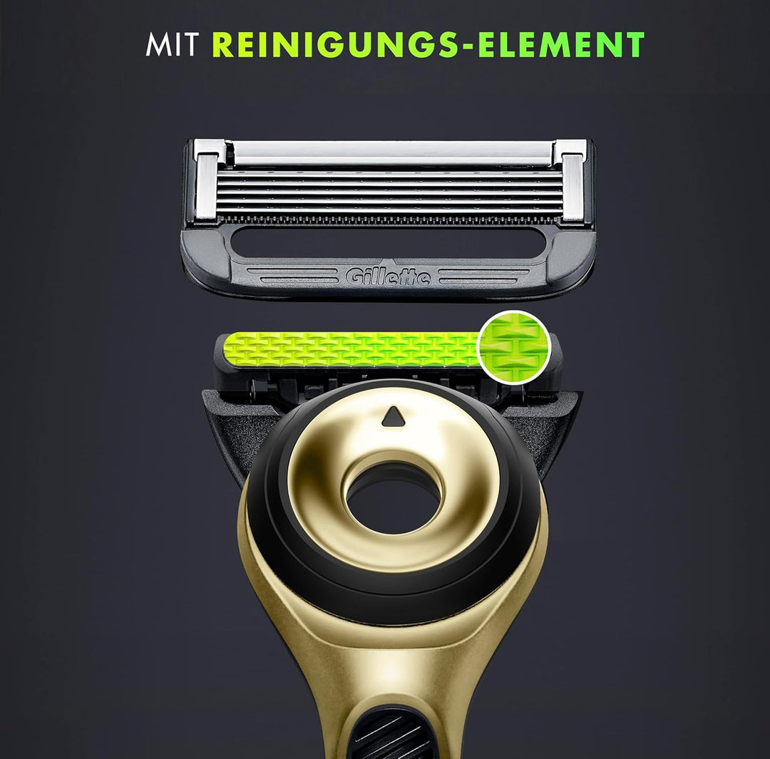 Gillette Labs Champion Gold Edition Ersatzklingen, Kompatibel Mit Gillette Labs Rasierer Mit Reinigu