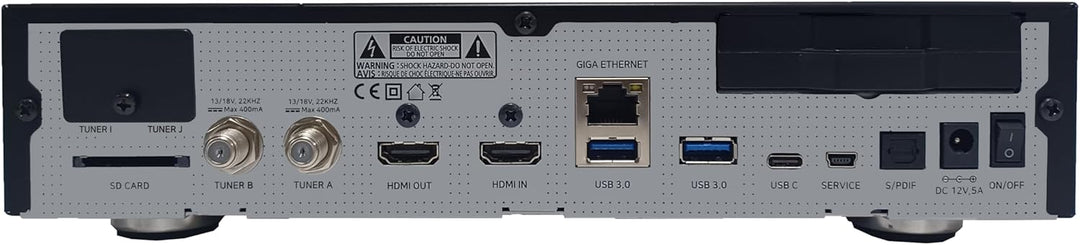 GigaBlue UHD Quad 4K Pro – PVR-Receiver mit HBB-TV, Bluetooth 5.4, 2X FBC DVB-S2 Tuner, Gigabit-LAN