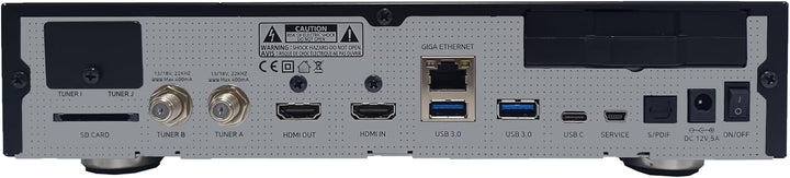 GigaBlue UHD Quad 4K Pro – PVR-Receiver mit HBB-TV, Bluetooth 5.4, 2X FBC DVB-S2 Tuner, Gigabit-LAN