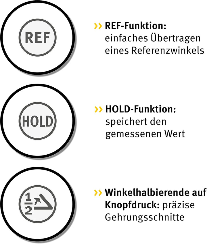 STABILA Elektronischer Winkelmesser TECH 700 DA, 45 cm, 1 Digital-Display, Messbereich: 0° – 270°, A