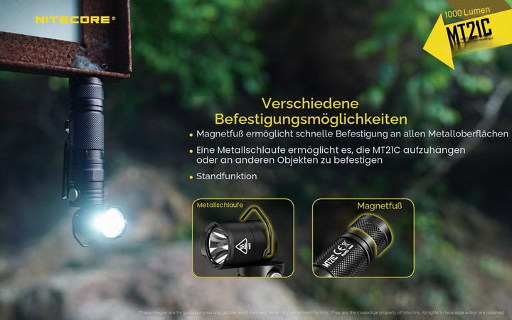 Nitecore Mt21c Taschenlampe, Schwarz, Nicht zutreffend Single, Single