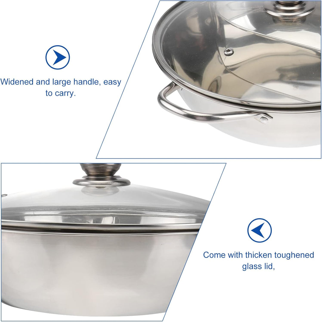 Cabilock Multifunktionaler Induktionskochtopf Mit Glasdeckel Für Hot Pot Und Familienfeiern Geschmac