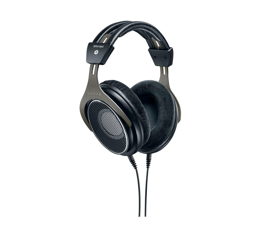 Shure SRH1840, offener Kopfhörer/Over-ear, High-End, geräuschunterdrückend, Kabel austauschbar, Velo