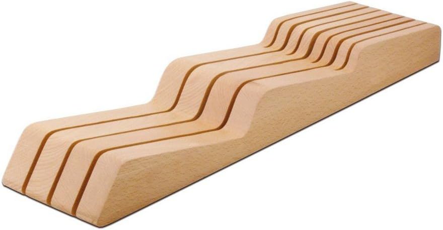 Wüsthof Schubladeneinsatz für 7 Messer (7270), aus hochwertiger Buche, für Küchenmesser mit einer Kl
