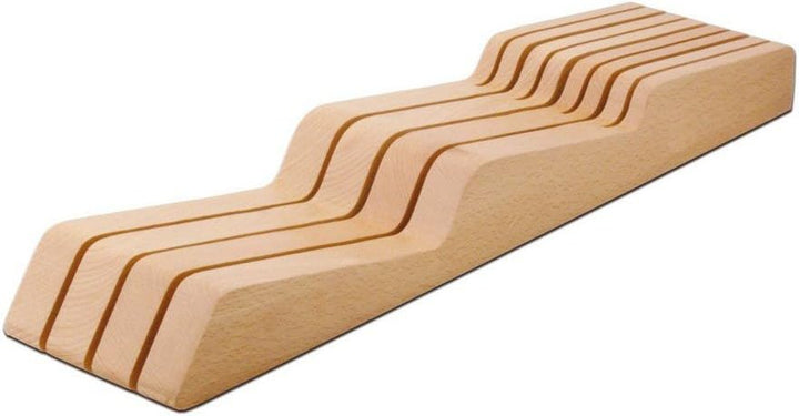 Wüsthof Schubladeneinsatz für 7 Messer (7270), aus hochwertiger Buche, für Küchenmesser mit einer Kl
