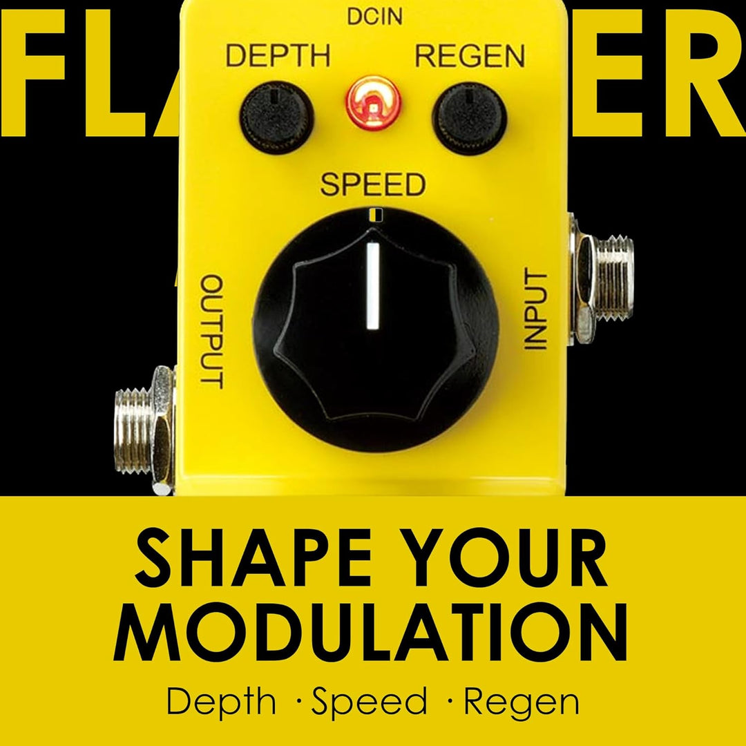 Ibanez FLMINI Flanger Guitar Pedal - True Bypass - Yellow