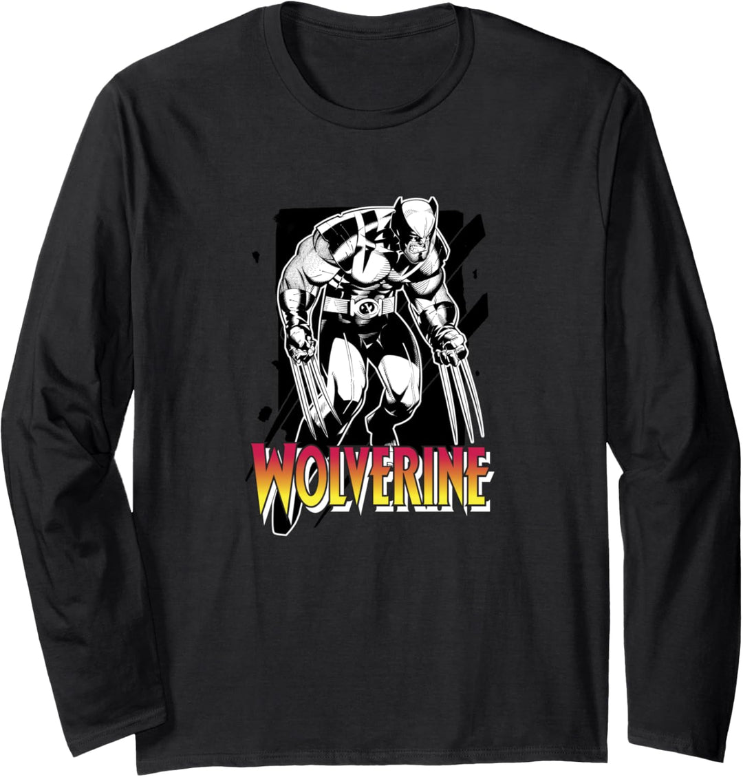 Marvel X-Men Wolverine Sunfire Contrast Langarmshirt