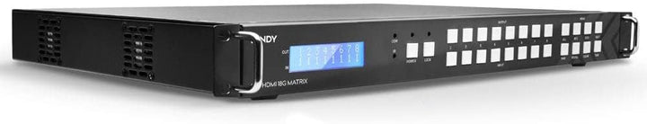 LINDY Matrix Video 8x8 HDMI 18G mit Scaler für Wand Monitor