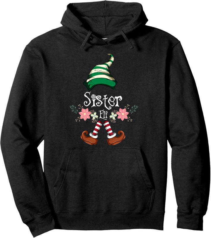 Partnerlook Pajama Mädchen Geschenk Schwester Elfe Pullover Hoodie