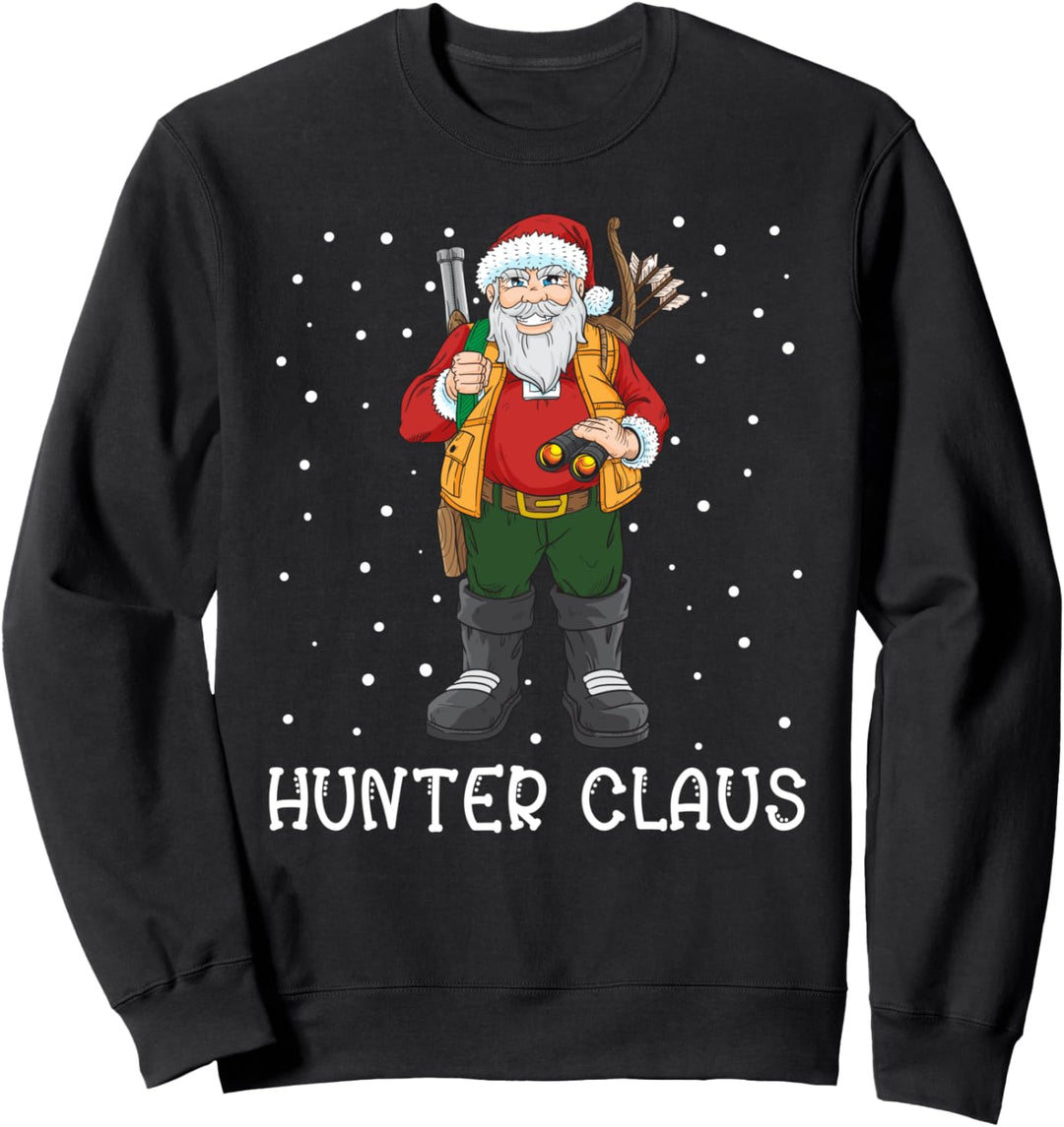 Hunter Claus Jäger Weihnachten Jagd Wald Geschenk Sweatshirt
