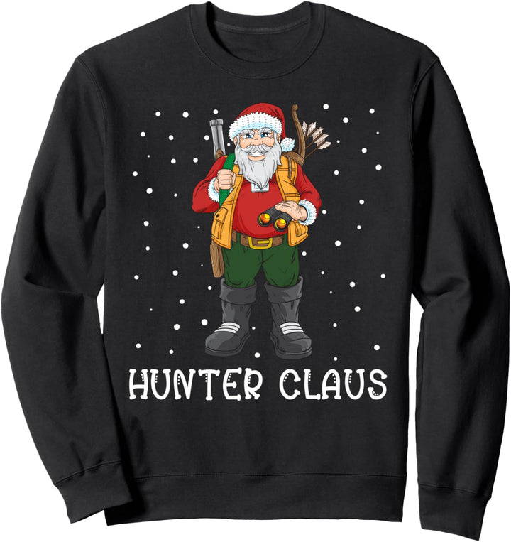 Hunter Claus Jäger Weihnachten Jagd Wald Geschenk Sweatshirt