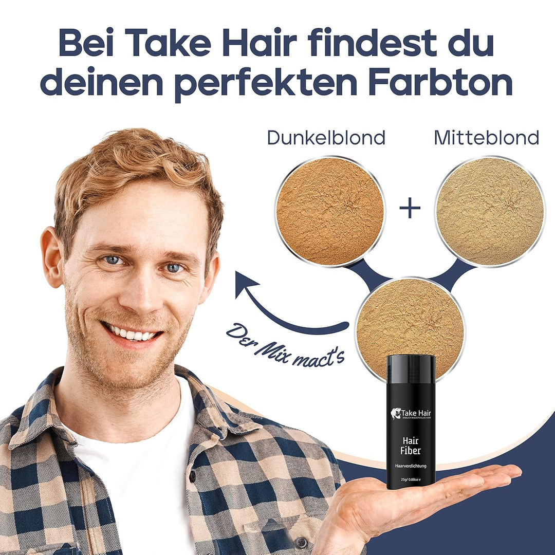Take Hair Streuhaar Nachfüllbeutel 100g I Hält bei Regen und Wind I Für Männer und Frauen I Schüttha