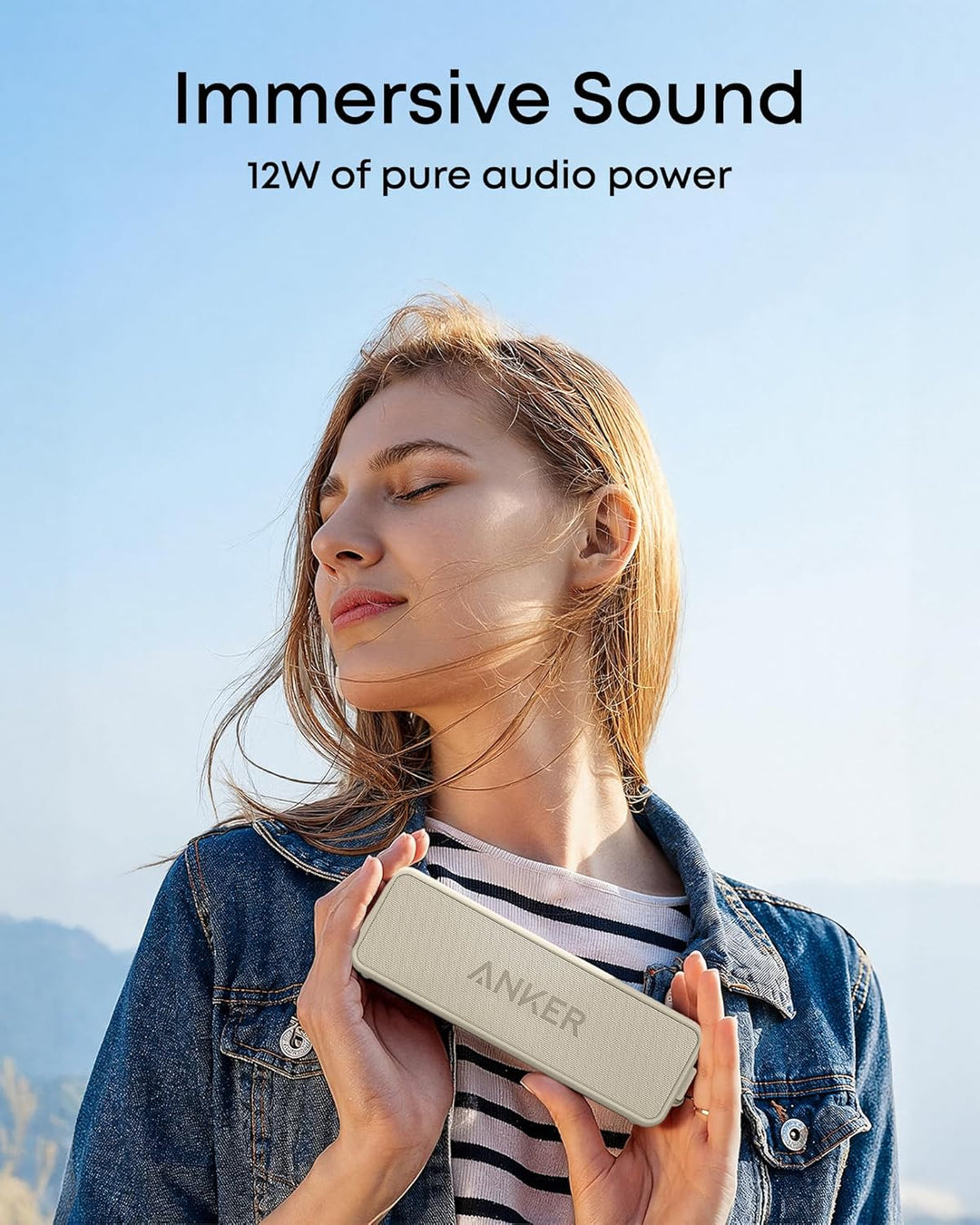 Anker SoundCore 2 Bluetooth Lautsprecher, Fantastischer Sound, Enormer Bass mit Dualen Bass-Treibern