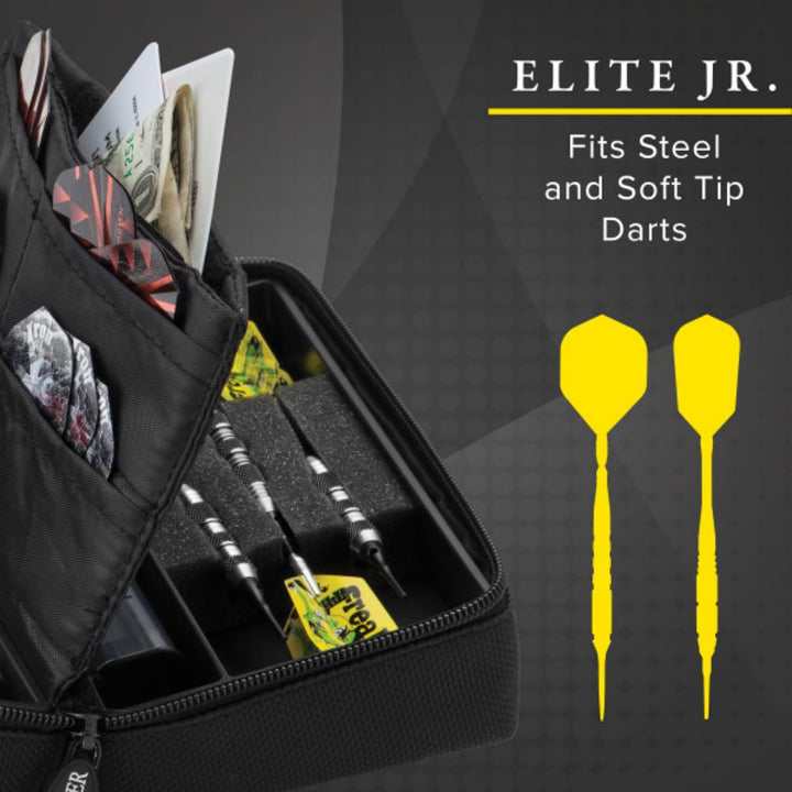 Casemaster Elite Jr. 6 Dart Nylon Aufbewahrungs-/Reisetasche, Schwarz