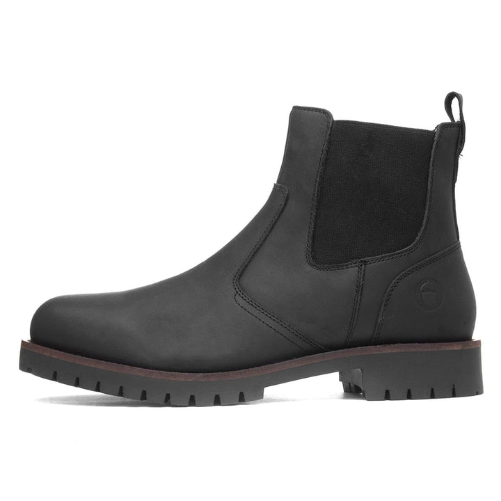 Cotswold Herren Bodicote Leder Schlupfstiefel Chelsea 39.5 EU Schwarz, 39.5 EU Schwarz