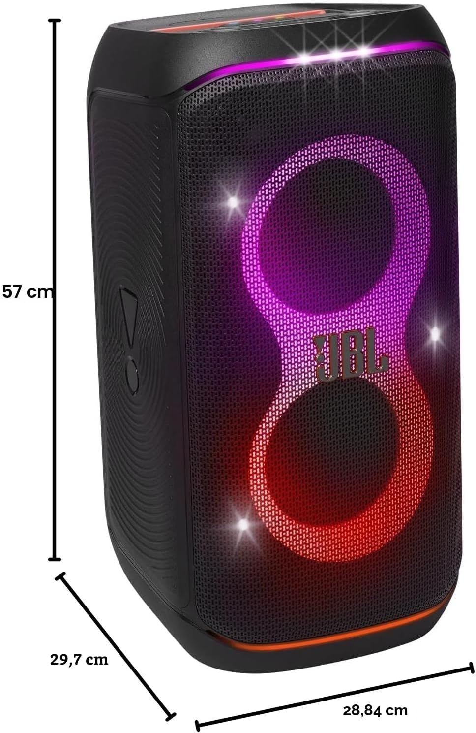 JBL Partybox Club 120 in Schwarz – Tragbare Bluetooth-Lautsprecher-Box Pro Sound, Lichtshow, KI-Soun