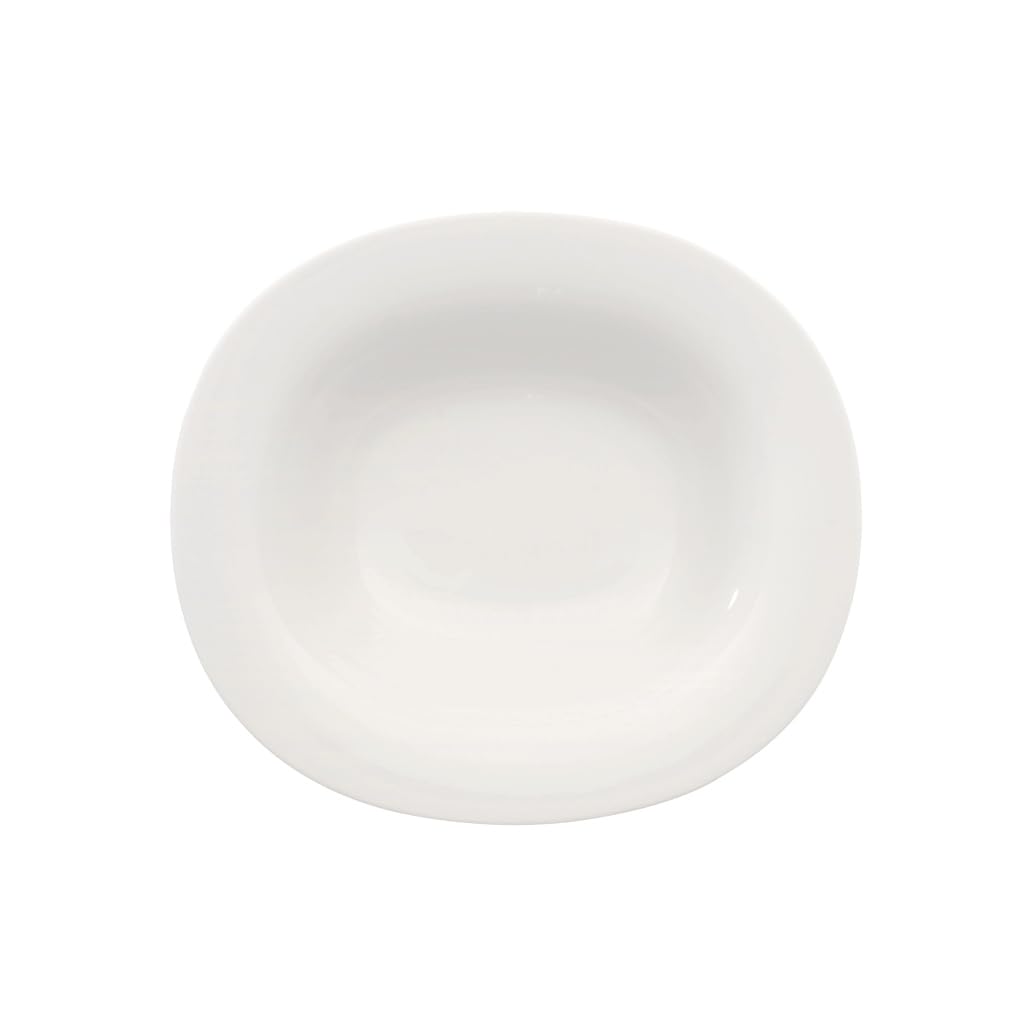 Villeroy und Boch New Cottage Basic ovaler Suppenteller, Premium Porzellan, 24 x 21 cm 24x21cm Moder