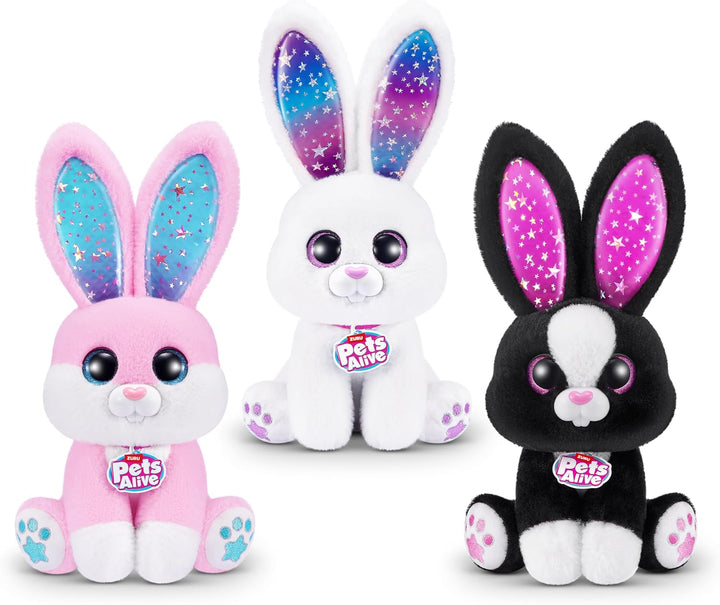 Pets Alive Magic Bunnies von ZURU Elektronisches Kuschelspielzeug Auspacken Überraschung Interaktiv