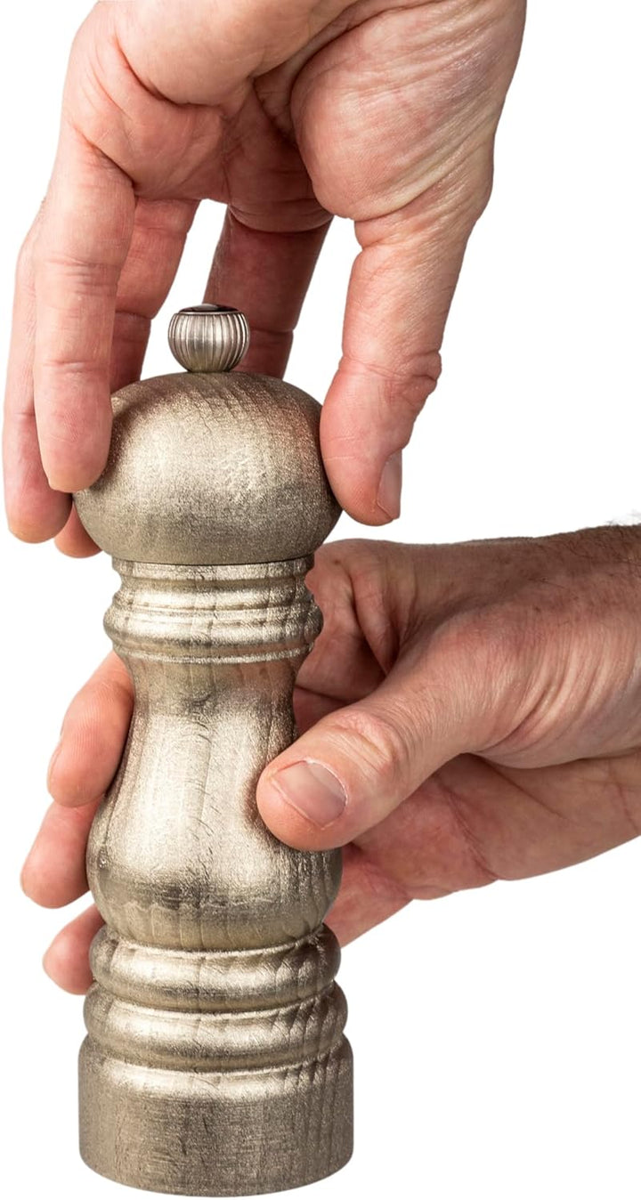 Duo Pfeffer- u. Salzmühle, 18 cm, in goldpatinierter Ausführung Duo Goldpatina - 18 cm, Duo Goldpati