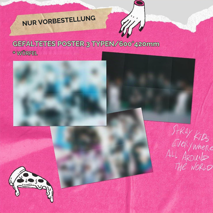 Stray Kids - -Rock-STAR (Strandard - ROLL Ver.) Photobook + CD-R + Photocard + Panorama Mini Poster