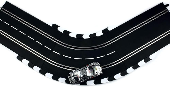 Overdrive-Racing Curbs für Carrera 124 132 EVO '1 Meter Schwarz-Weiss' Randstreifen Randsteine Slotc