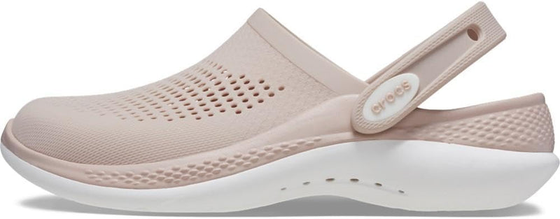 Unisex Literide 360 Clog, Pink Clay White