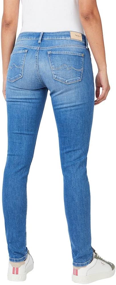 Pepe Jeans Damen Slim Jeans SOHO 24W / 30L Blue (Denim-mg7), 24W / 30L Blue (Denim-mg7)