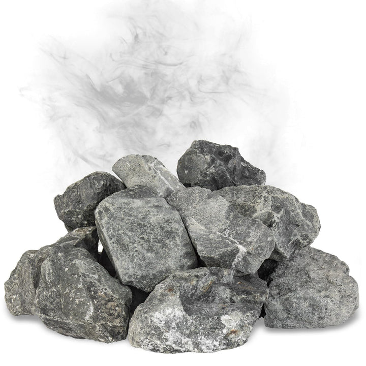 Diabas Saunasteine, 20 kg, 80-120 mm, vorgewaschene Aufgusssteine für Saunaofen, handverlesen, schad