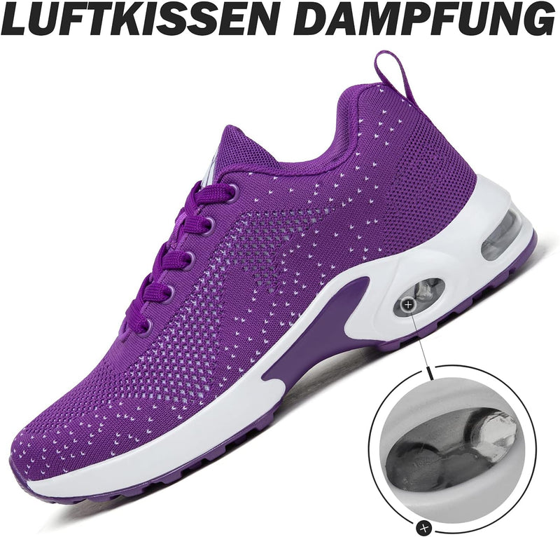 Mishansha Damen Air Laufschuhe Dämpfung Atmungsaktiv Leichtes Bequem Sportschuhe, Gr.35-46 EU 38 EU