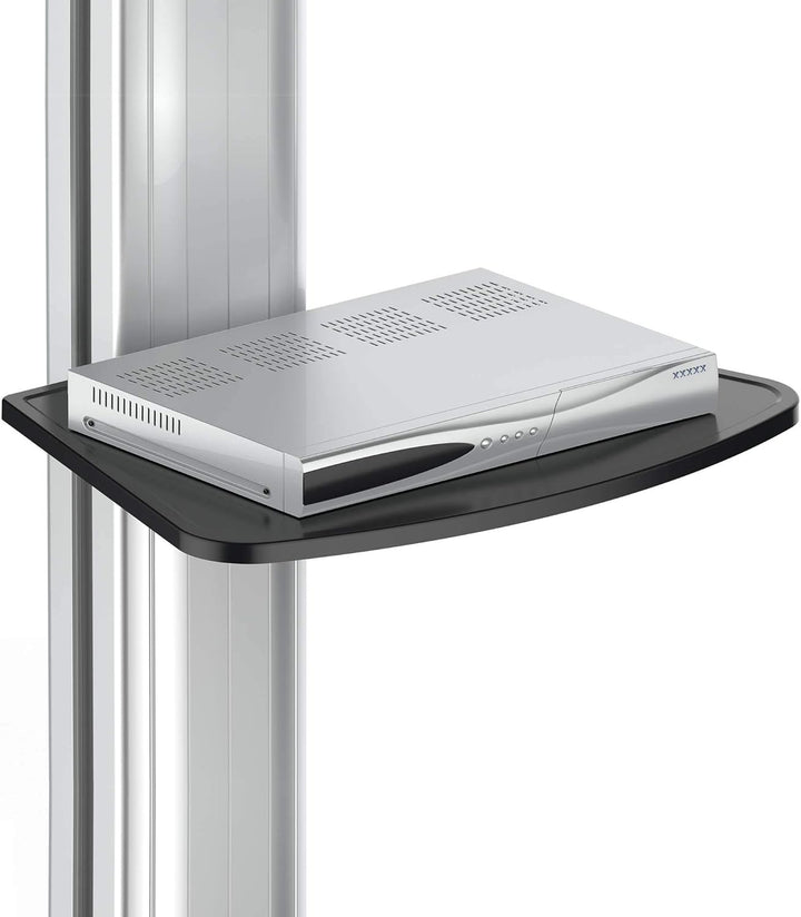 PureMounts PDS-0011C Single Screen TV Standfuss, VESA: bis 1000x600 mm silbergrau/schwarz, Standfuss