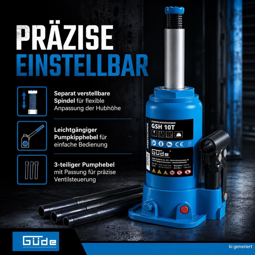 Güde Stempelwagenheber GSH 10T