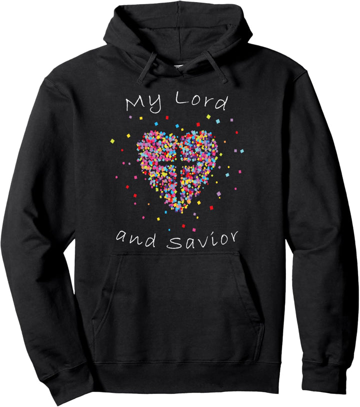 Savior Jesus Glaube Kreuz Herz Bibel Gott Geschenkidee Pullover Hoodie