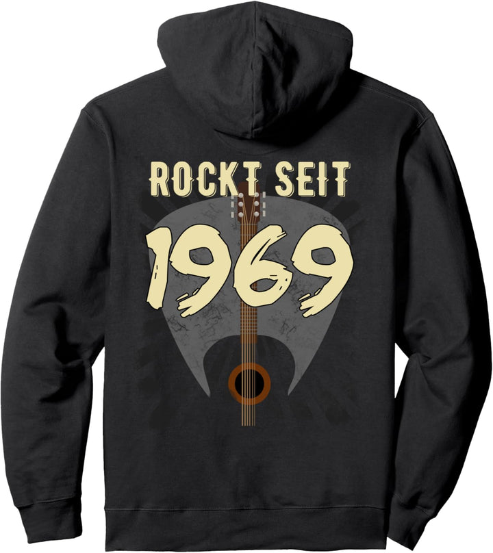 Jahrgang 1969 Classic Rock and Roll Akustische Gitarre Pullover Hoodie