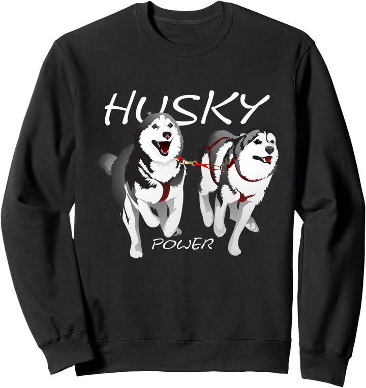 Husky Power sibirischen Husky Hunde Geschenk Sweatshirt