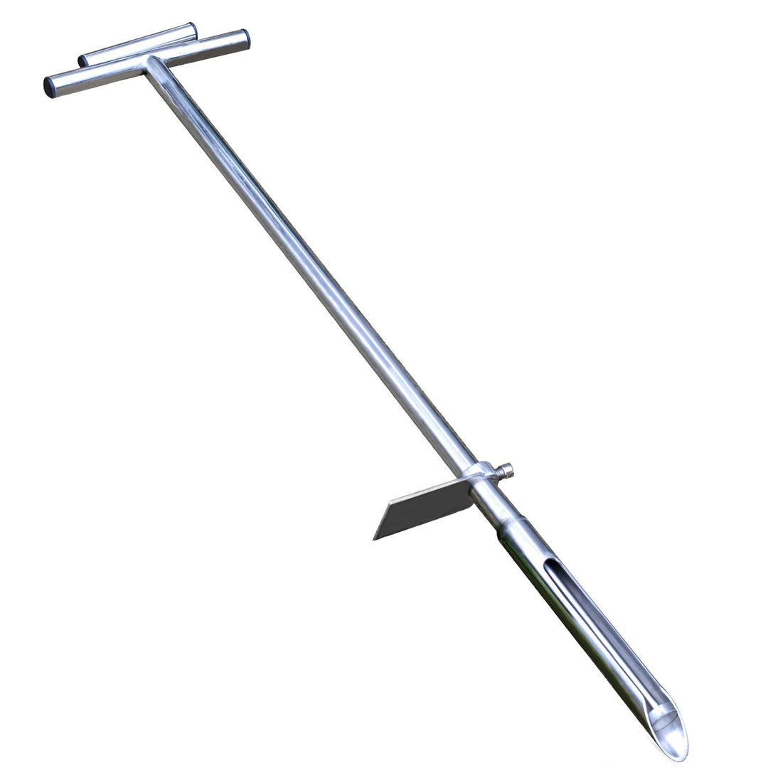 101,6 cm Bodensonde, Edelstahl-Bodenproben-Sonde mit Fusspedal und wiederverwendbaren Probenbeuteln,